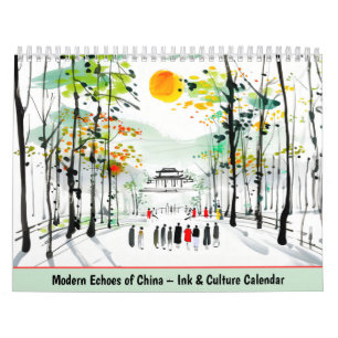 Échos modernes de la Chine – Calendrier Encre & Cu