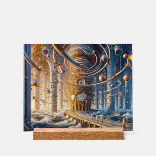 Echo's van '73: het labyrint van de Chronos Ocean Acryl Bord (Voorkant)