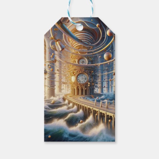 Echo's van '73: het labyrint van de Chronos Ocean Cadeaulabel (Voorkant)