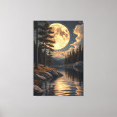 Echo's van de Gouden Maan Canvas Afdruk (Voorkant)