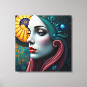 Echo's van de kosmos canvas afdruk (Voorkant)
