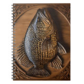 Echo's van de rivier: Murray Cod Wood Print, Notitieboek (Voorkant)