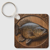 Echo's van de rivier: Murray Cod Wood Print, Sleutelhanger (Voorkant)