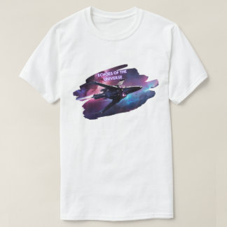Echo's van de ruimteodyssee van het universum t-shirt