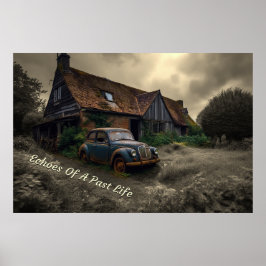 Echo's van een verleden leven Liminal Space concep Poster