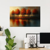 Echos van Emberlight Landschap Poster (Thuiskantoor)