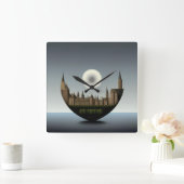 Echo's van ethiek: de omgekeerde reflectie vierkante klok (Huis)