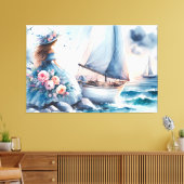 Echo's van het Getij Canvas Afdruk (Insitu (Woonkamer))