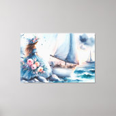 Echo's van het Getij Canvas Afdruk (Voorkant)