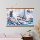 Echo's van het Getij Hangend Wandkleed (Slaapkamer)