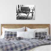 Echo's van het verleden canvas afdruk (Insitu (Slaapkamer))