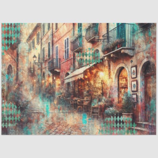 Echo's van Italië Tissuepapier (Voorkant)