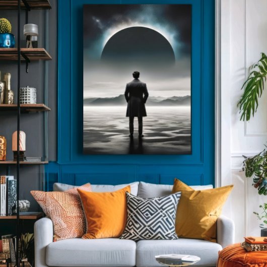Echo's van oneindigheid canvas afdruk