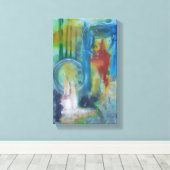 Echo's van Sereniteit Canvas Afdruk (Insitu (Houten vloer))