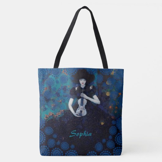 Echos van stilte: een viool als genezingslied draagtas (Voorkant)