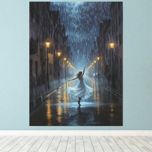 Echo's van vreugde canvas afdruk (Insitu (Houten vloer))