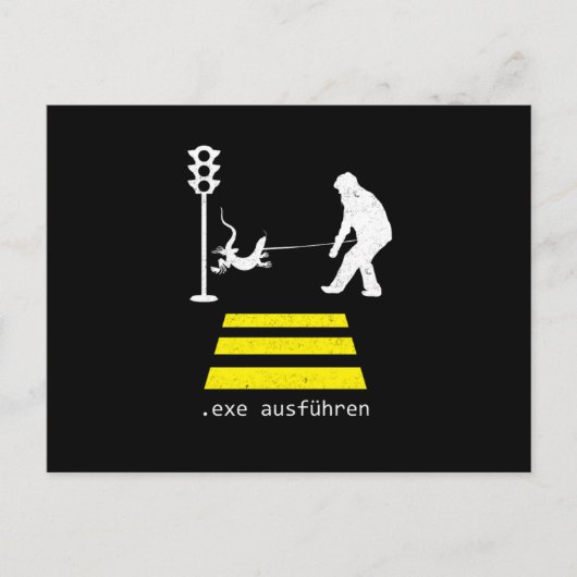 Echse Ausfhren Programmierer Coder Programmer Gift Briefkaart (Voorkant)