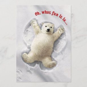 Echt Big Snow Angel Kaart