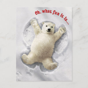 Echt Big Snow Angel Uitnodiging Briefkaart