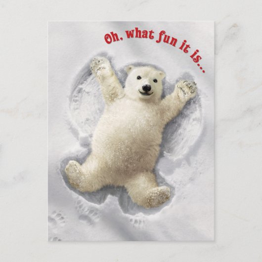 Echt Big Snow Angel Uitnodiging Briefkaart (Voorkant)