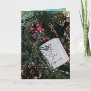 Echt Bijbelverhaal van Kerstmis Jezus is geboren m Feestdagen Kaart