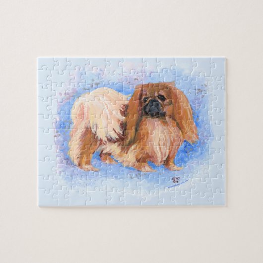 Echt blauwe Pekingees Legpuzzel (Horizontaal)