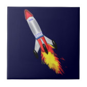 Echt Cool Rocket Tegeltje (Voorkant)