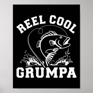 Echt Coole Grumpa Voor Visgrootvader Poster