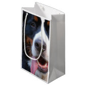 Echt Cute Bernese Mountain Dog Klein Cadeauzakje (Voorkant Gekanteld)