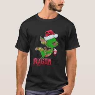 Echt draak door Kerstmis draak koffie liefde T-shirt