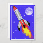 Echt een coole Rocket in de ruimte Kaart (Voorkant / Achterkant)
