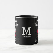 "Echt een engel", aangepaste monogram en mokken (Midden)