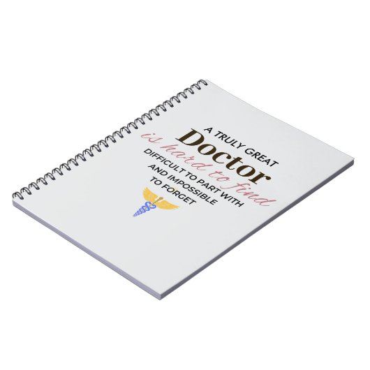 Echt een geweldige dokter - waardering notitieboek (Linkerzijde)