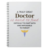 Echt een geweldige dokter - waardering notitieboek (Voorkant)