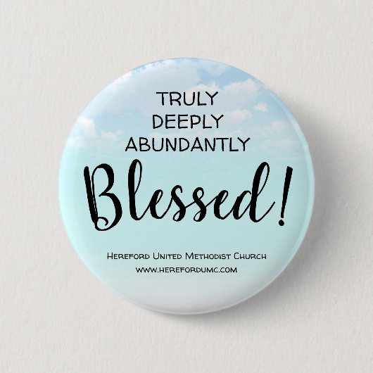 Echt een overvloedig gezegende Button (Voorkant)