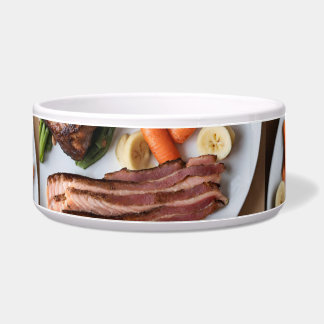 Echt eten voor honden voerbakje