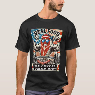 Echt etenHet juiste menselijke dieet u2013 Rib eye T-shirt