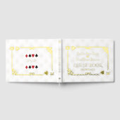 Echt Folie Wit Casino Las Vegas Poker Bruiloft Gastenboek (Volledig)