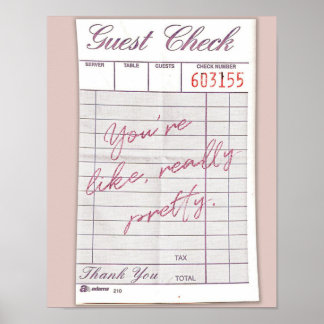 Echt  gast check Poster