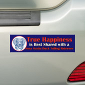 Echt geluk Nova Scotia Duck Tolling Bumpersticker (Op auto)