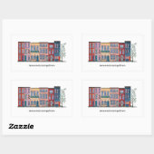 Echt Georgetown Rechthoekige Sticker (Vel)