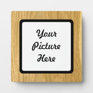 Echt gescand eiken fineer met kroonlijst fotoplaat