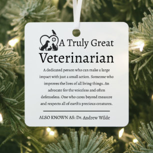 Echt geweldige dierenarts Pet Lover Metalen Ornament