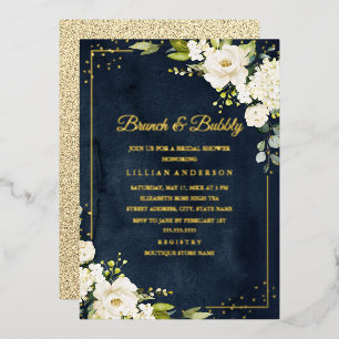 ECHT GOUDEN FOLIE Bruiloft brunch en bubbels Bruid Uitnodiging