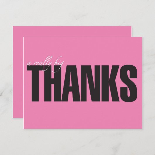 Echt grote Bedankt (Voorkant / Achterkant)