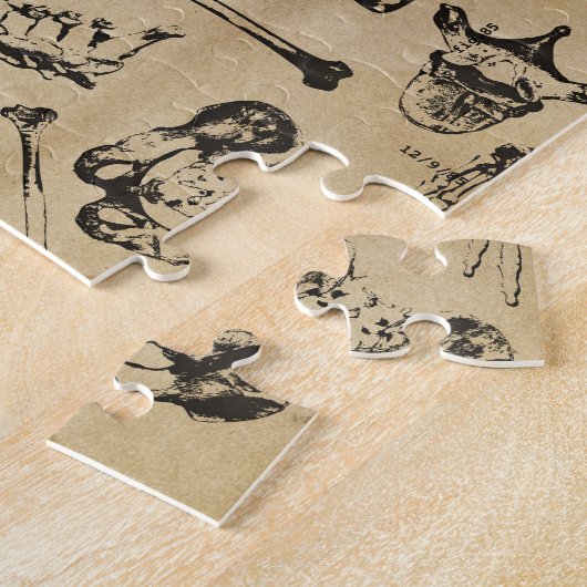 Echt harde botpuzzel legpuzzel (Zijkant)