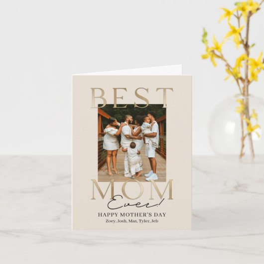 Echt het beste Moederdag of Wenskaart van de Verja Kaart (Gele Bloem)