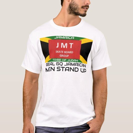 ECHT JAMAICA Heren Basic T-shirt (Voorkant)