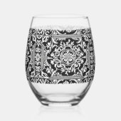 Echt koninklijk wijnglas zonder voet (Achterkant)