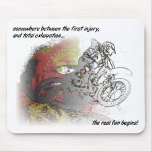 Echt leuk Dirt Bike Motocross Muismat Muis Pad